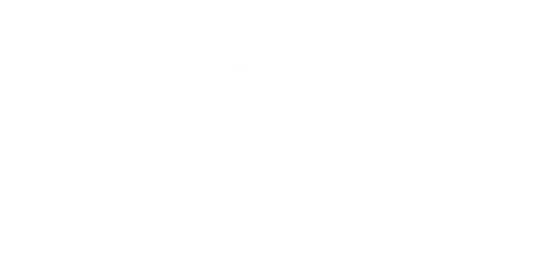 Logo of Nidec's Kato Engineering brand in white.
