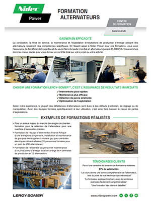Formations Alternateurs