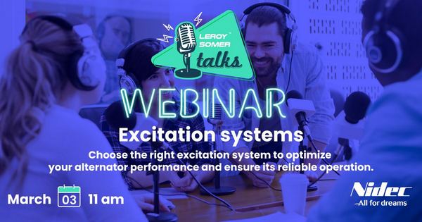 Nidec Leroy-Somer Talks webinar 03 Excitation systems