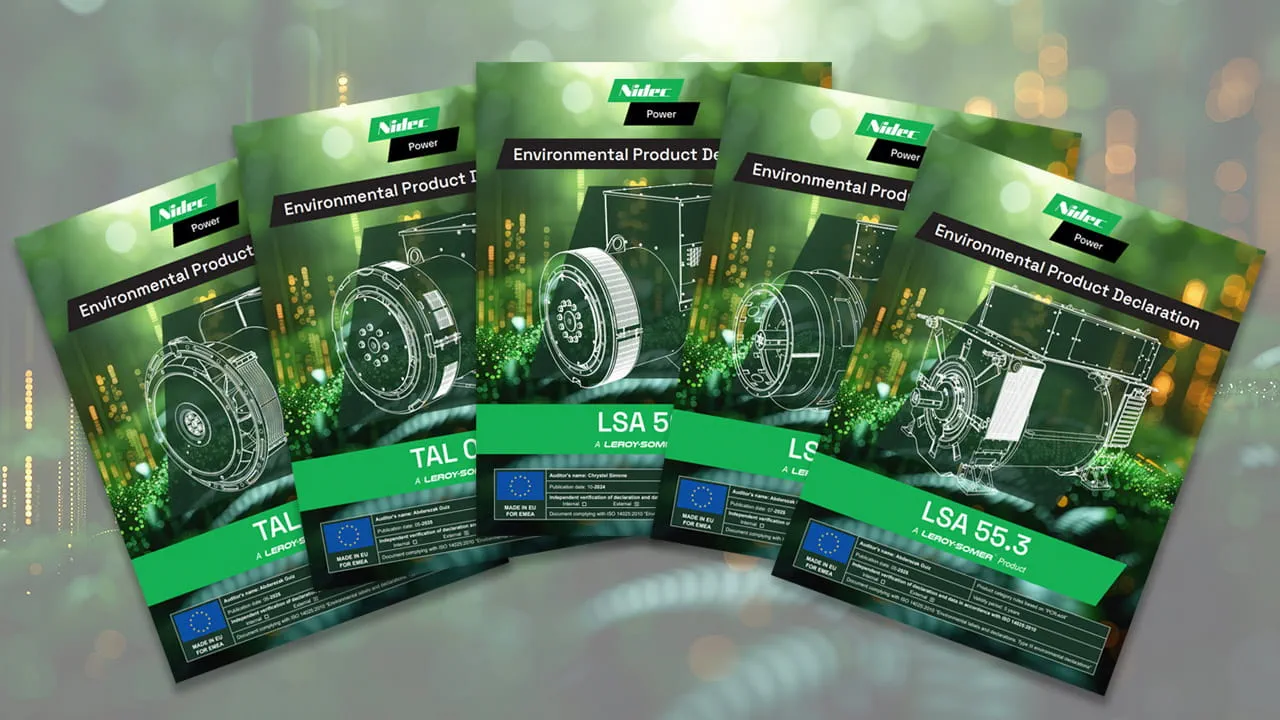 Five Environmental Product Declarations for Leroy-Somer's alternators