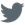 A gray version of the iconic Twitter logo displays a bird against a background.