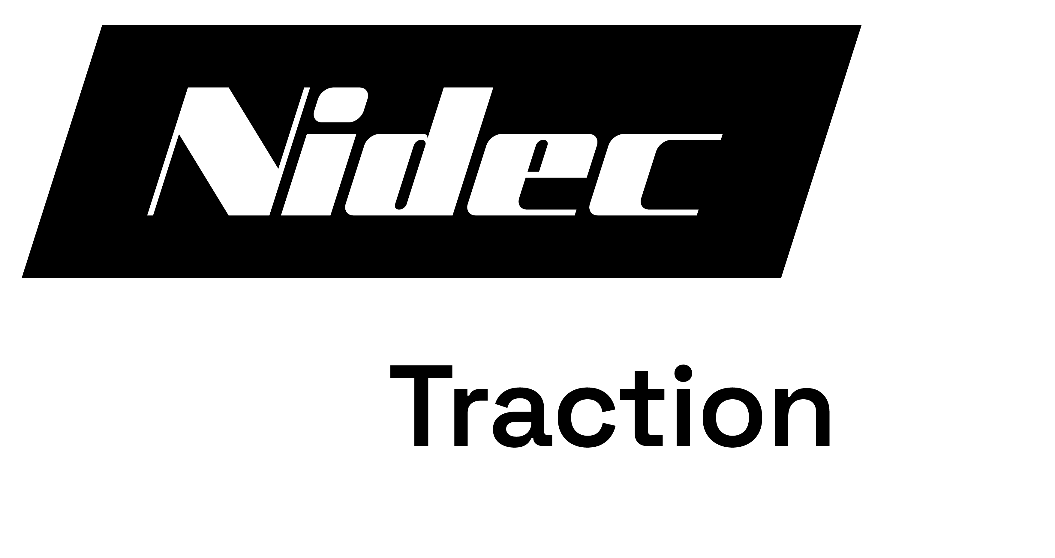 Nidec Traction Black and White Logo
