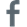 The Facebook social media icon is depicted as a gray letter F against a plain background.