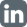 The LinkedIn icon consisting of the word in spelled out in white letters is depicted against a gray background.