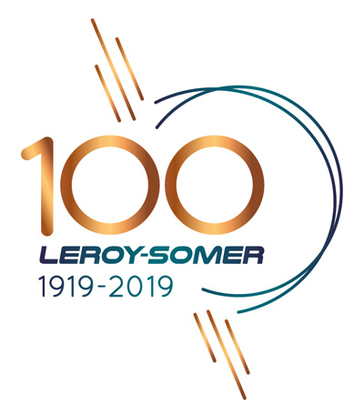 Leroy-Somer 100th anniversary logo