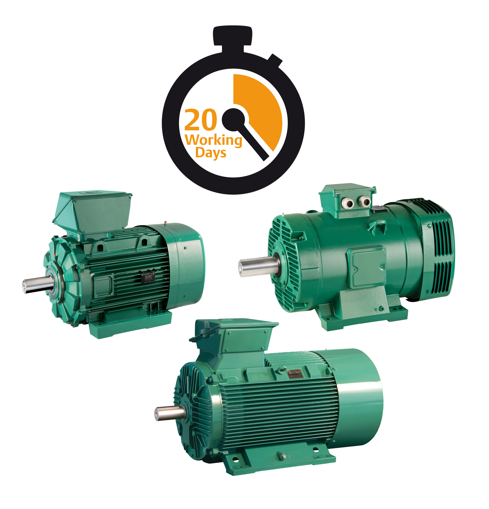 Motors for 20 working days availability